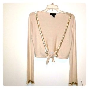 "Short Sequin Shrug"